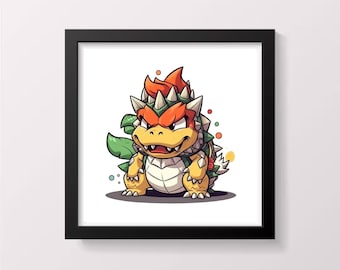 Bebé Bowser en punto de cruz