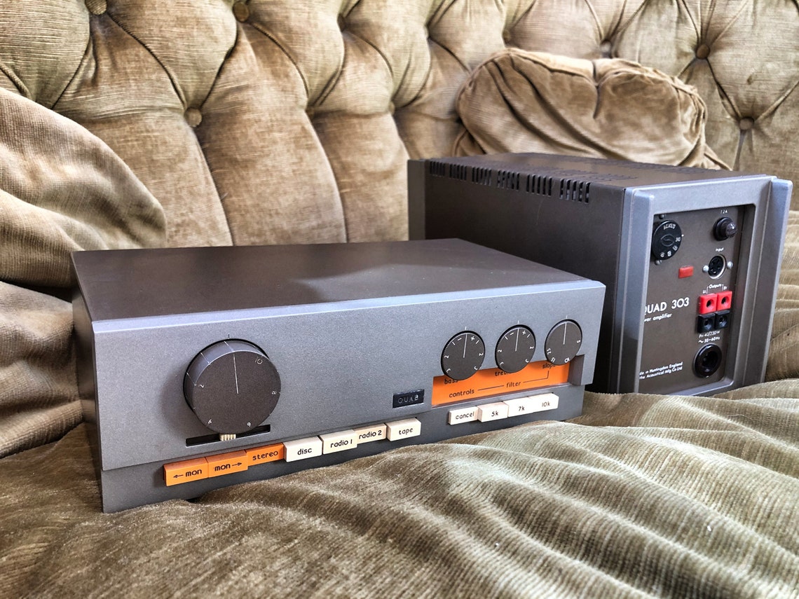 Quad 33 303 Preamp and Power Amp Set. Excellent Condition and Etsy