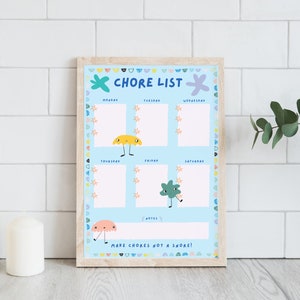 Kids chore chart