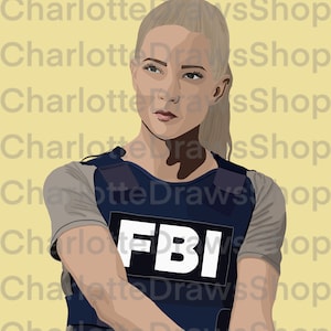 Criminal Mind Jennifer Jareau &#39;JJ&#39; Digital Drawing