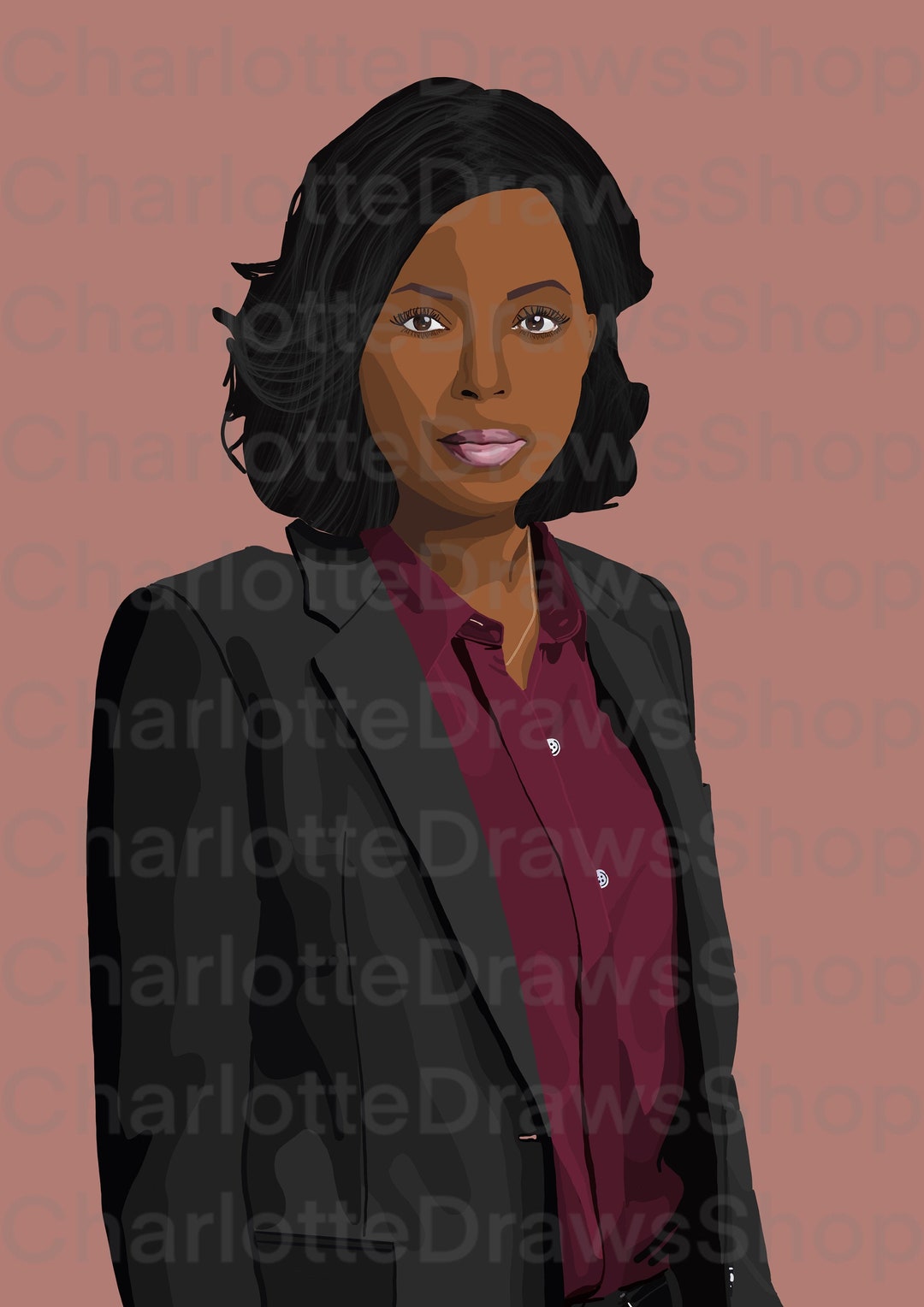 Criminal Mind Tara Lewis Digital Drawing Etsy