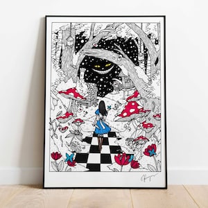 Madness Returns in Wonderland Handmade PRINT A4