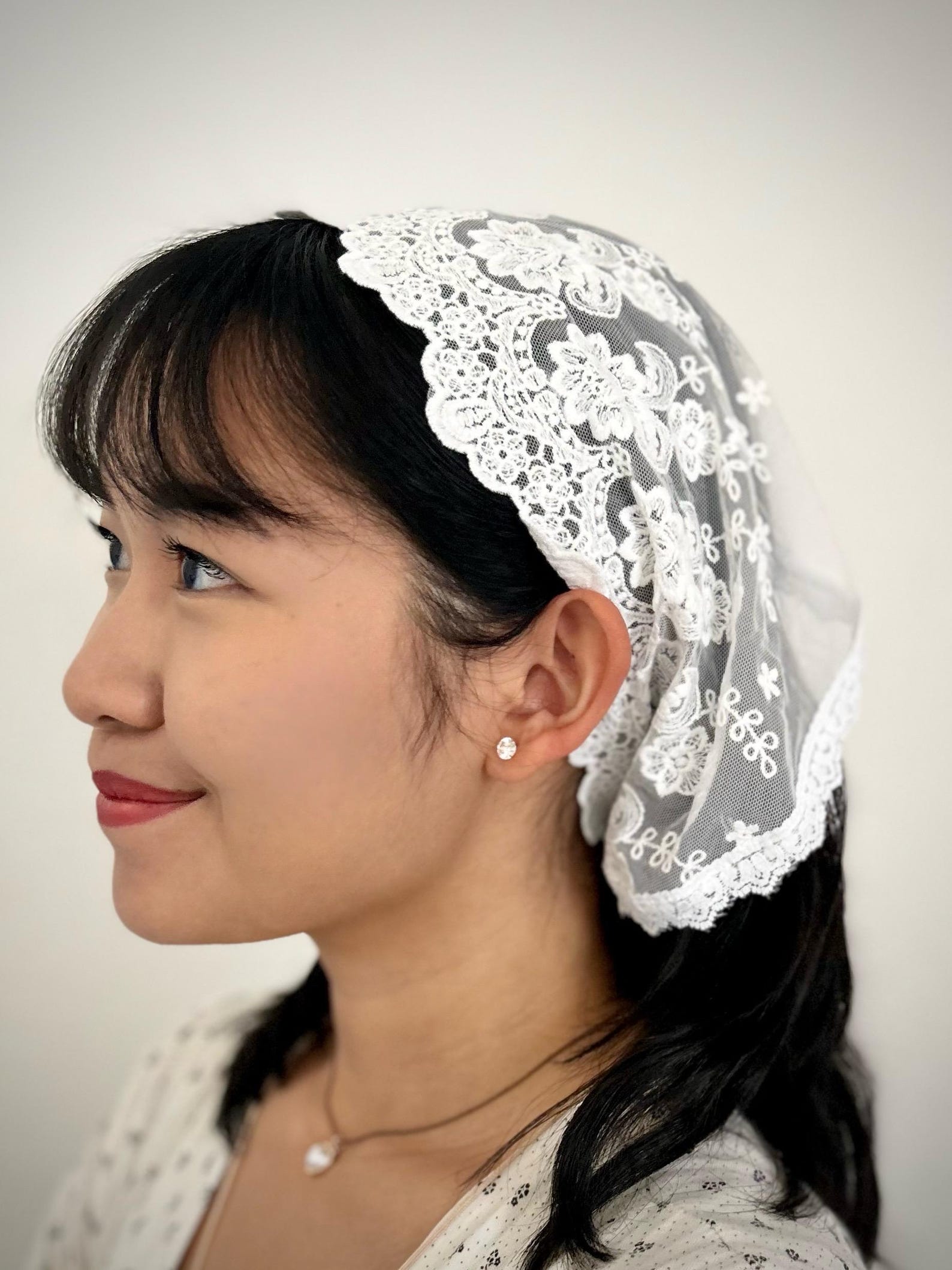Bl. Anna Maria Taigi Tie up Veil | Holy Mothers Collection - Etsy