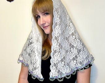 Refuge of Sinners D-Shape Veil | Medium Length