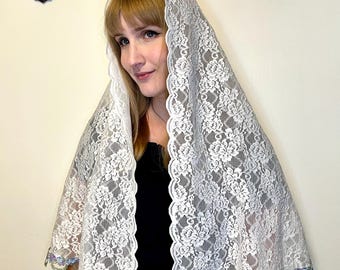 Refuge of Sinners D-Shape Veil | Long Length
