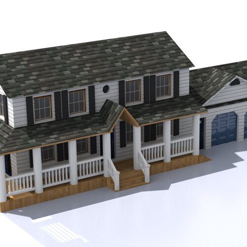 Online House Exterior Design House Exterior 3d Rendering 3d Etsy