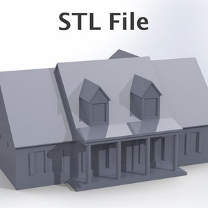 House STL file, House STL, STL file, 3D printable, 3D printing, House