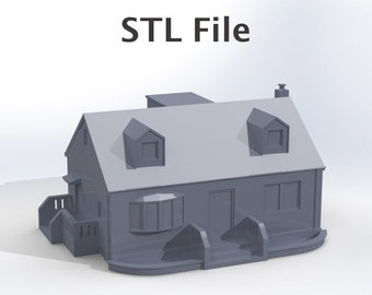 House STL file, House STL, STL file, 3D printable, 3D printing, House