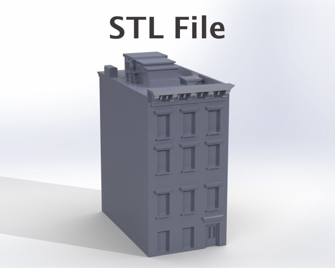 Apartment STL File House STL STL File 3D Printable 3D Etsy