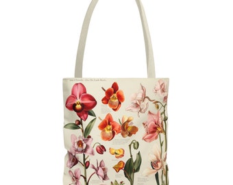 Vintage draagtas orchidee