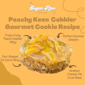Receta de galletas gourmet Peachy Keen Cobbler / Receta de galletas gourmet
