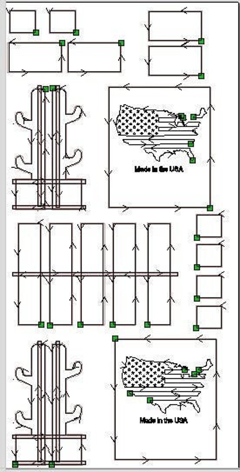 DXF, CRV Cnc Files for a Gun Rack Etsy