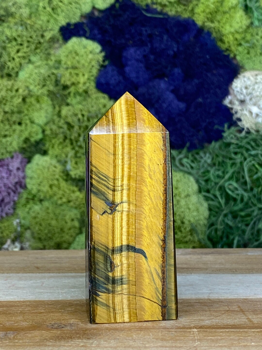Tigers Eye Tower Crystals Crystal Tower Crystal Carving Tigers Eye ...