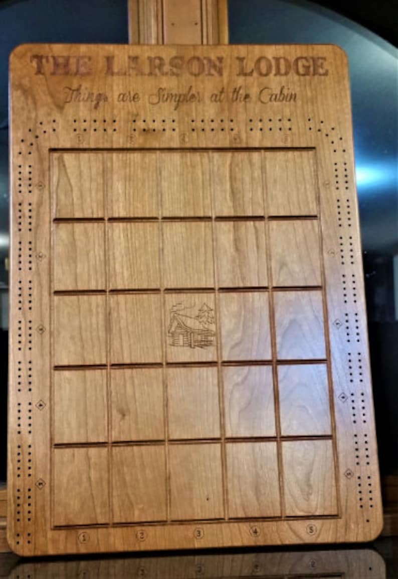 Custom Personalized Cross Cribbage Board Etsy