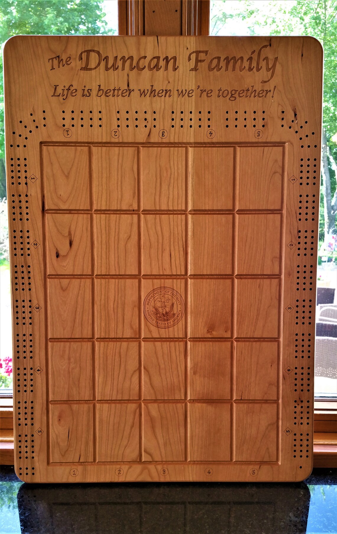 Custom Cross Cribbage Board Etsy