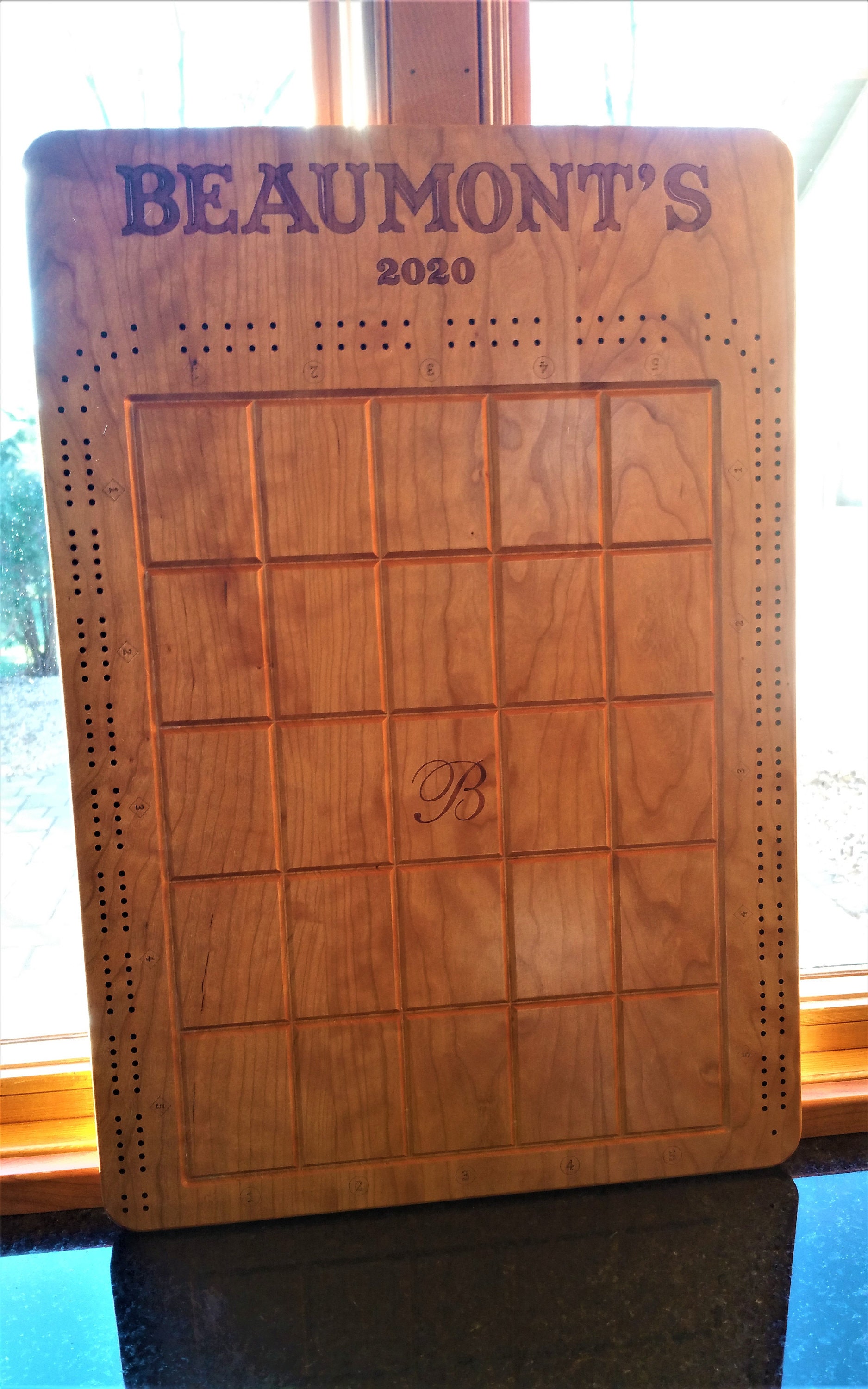 Custom Cross Cribbage Board Etsy