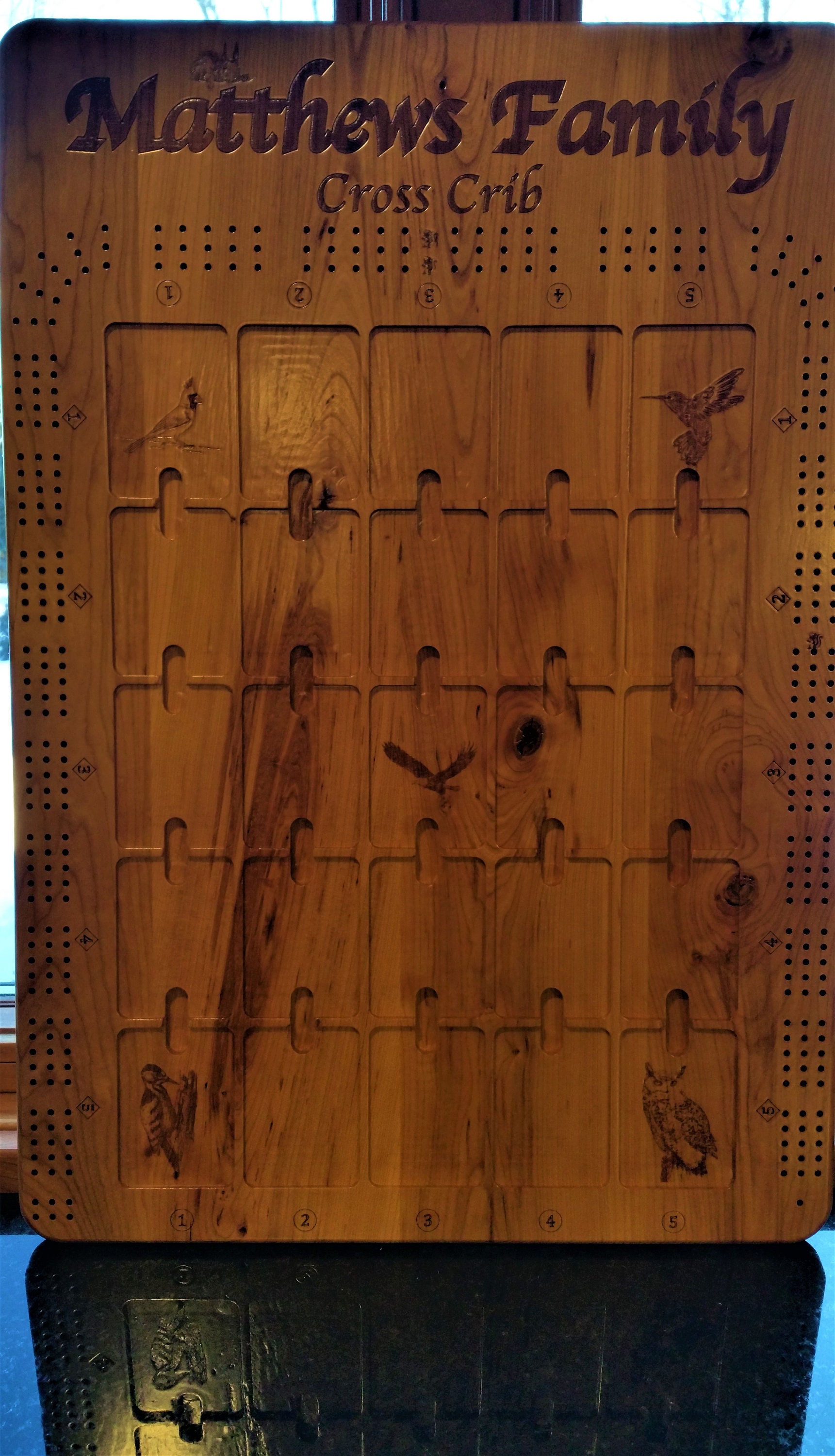 Custom Cross Cribbage Board 3D Outdoors Etsy