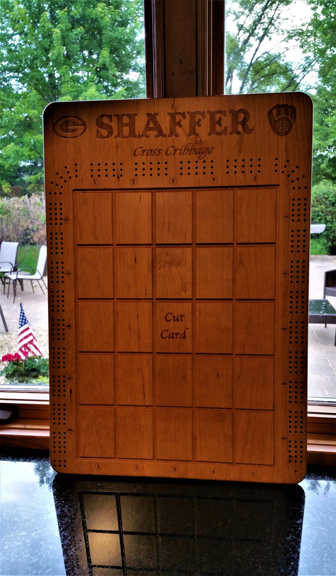 Custom Personalized Cross Cribbage Board Etsy