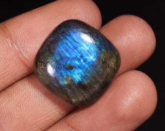Classic Top Quality Natural Labradorite Radiant Shape Cabochon Loose Gemstone For Making Jewelry 36.20 Ct 22X22X8 MM AA-11345