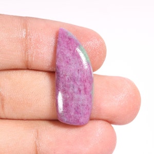 Splendid Top Quality Natural Ruby Fancy Shape Cabochon Loose Gemstone For Making Jewelry 25.90 Ct 33X13X5 MM AA-11485