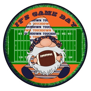 It&#39;s Game Day Sign, Fall Sign, Football Gnome Sign, Wreath Sign, Craft Embellishment