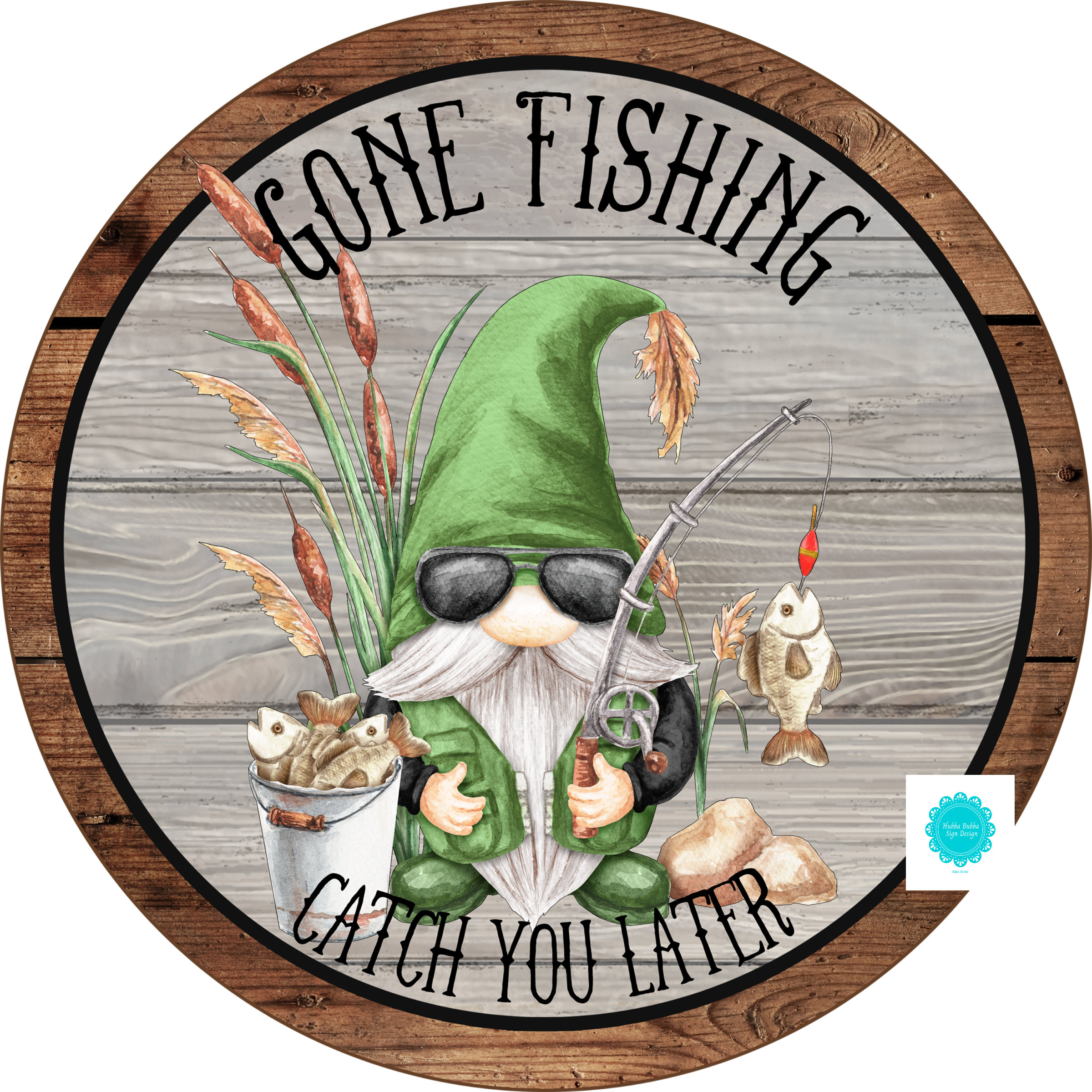 Gone Fishing Catch You Later Sign Gnome Sign Farmhouse Decor - Etsy
