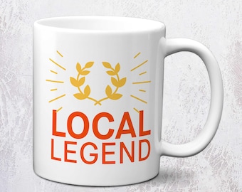 Local Legend Segment Mug | KOM  | Funny Cycling Gift | 11oz Ceramic Mug