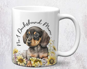 Personalised Dachshund Dog Mug | Cute Sausage Dog Mug | No.1 Dachshund Mum Mug