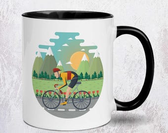Bike Rider Mug | Road Cycling Gift | Roadie Mug