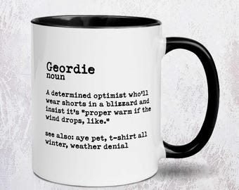 Geordie Definition Mug | Funny North East Gifts | Newcastle