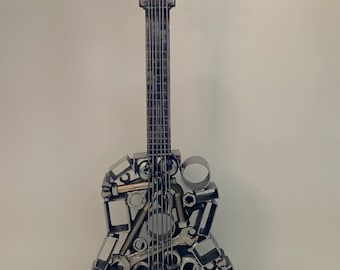 Custom Metal Guitar Sculpture