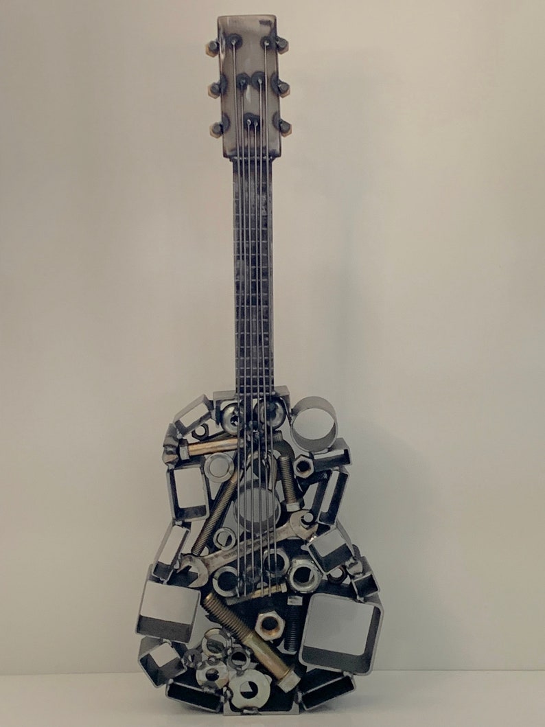Custom Metal Guitar Sculpture Etsy
