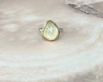 Faceted Moonstone Ring