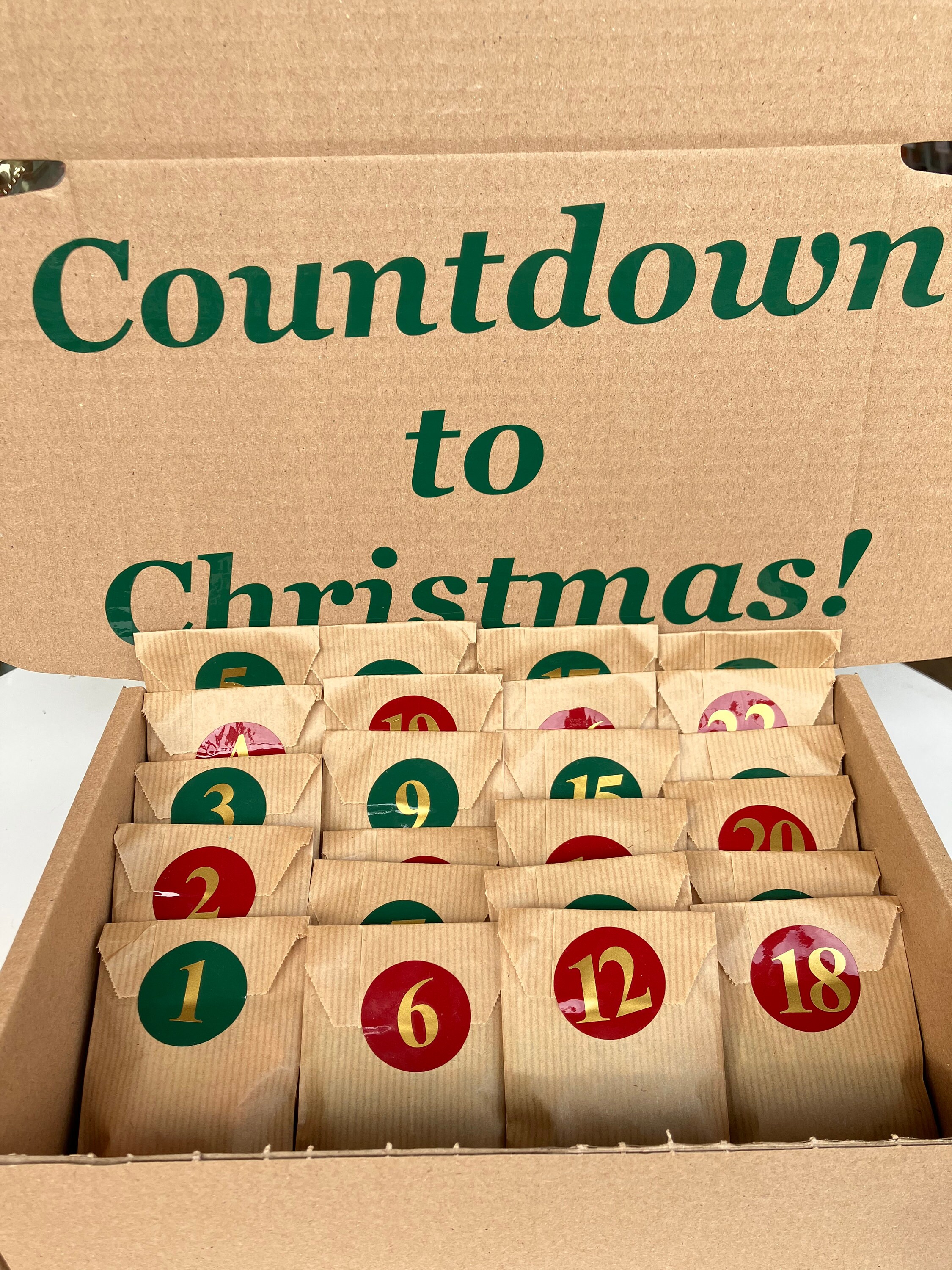 Sweet Filled Advent Calendar Christmas Advent Calendar Sweet Advent