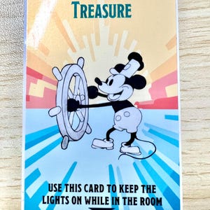 Custom Disney Cruise Cabin Power Card - Keeps Cabin Lights On