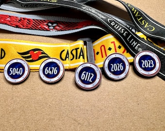 Handmade Personalized Disney Cruise Line Stateroom Door Number Magnet - Small