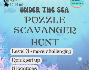 Under the Sea Treasure Hunt | Ages 8+ | Level 2/5