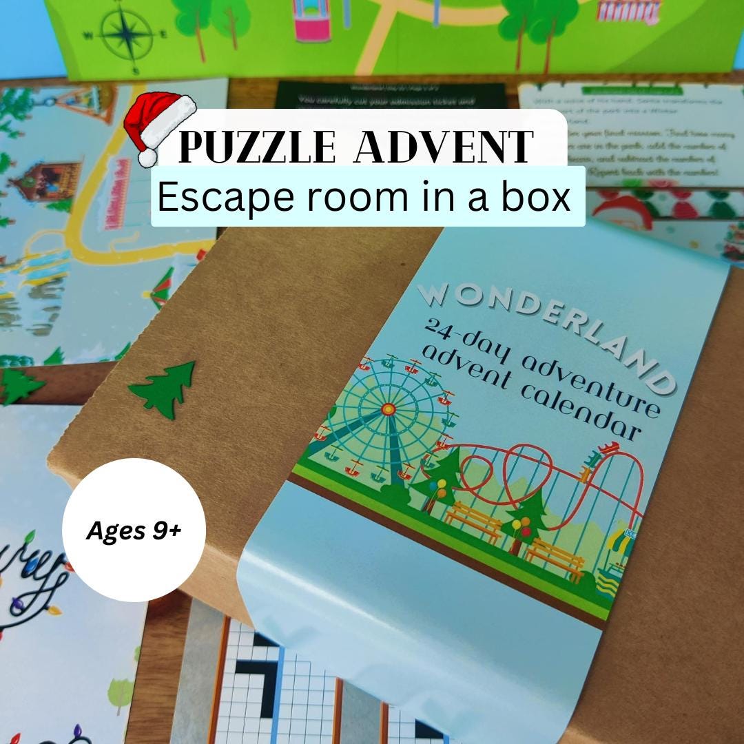 The Christmas Escape Room - Advent Calendar 2025: 24 Days Of Riddles And Puzzles To Save Christmas. An Escape Room In A Book - A Puzzle Each Day - Logic Games 2025: Books, Friendly: 9781919233901