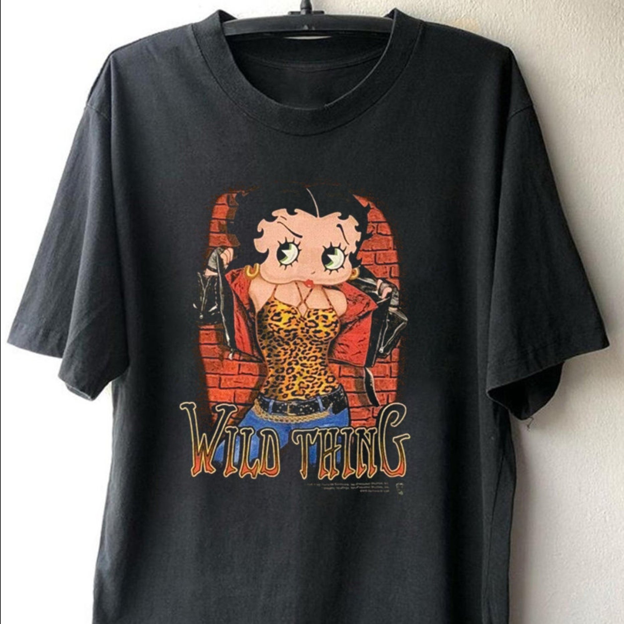 Vintage 90s Betty Boop Wild Thing Happy Hour T-Shirt Vintage 90s Betty Boop Wild Thing Happy Hour T-Shirt