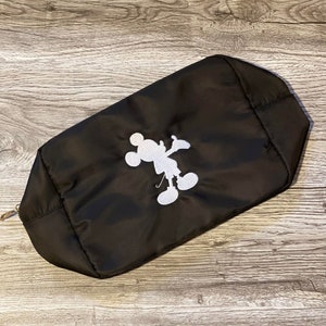 Disney&#39;s Mickey Embroidered Nylon Zip Bag