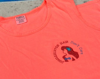 Camiseta sin mangas bordada inspirada en la Sirenita