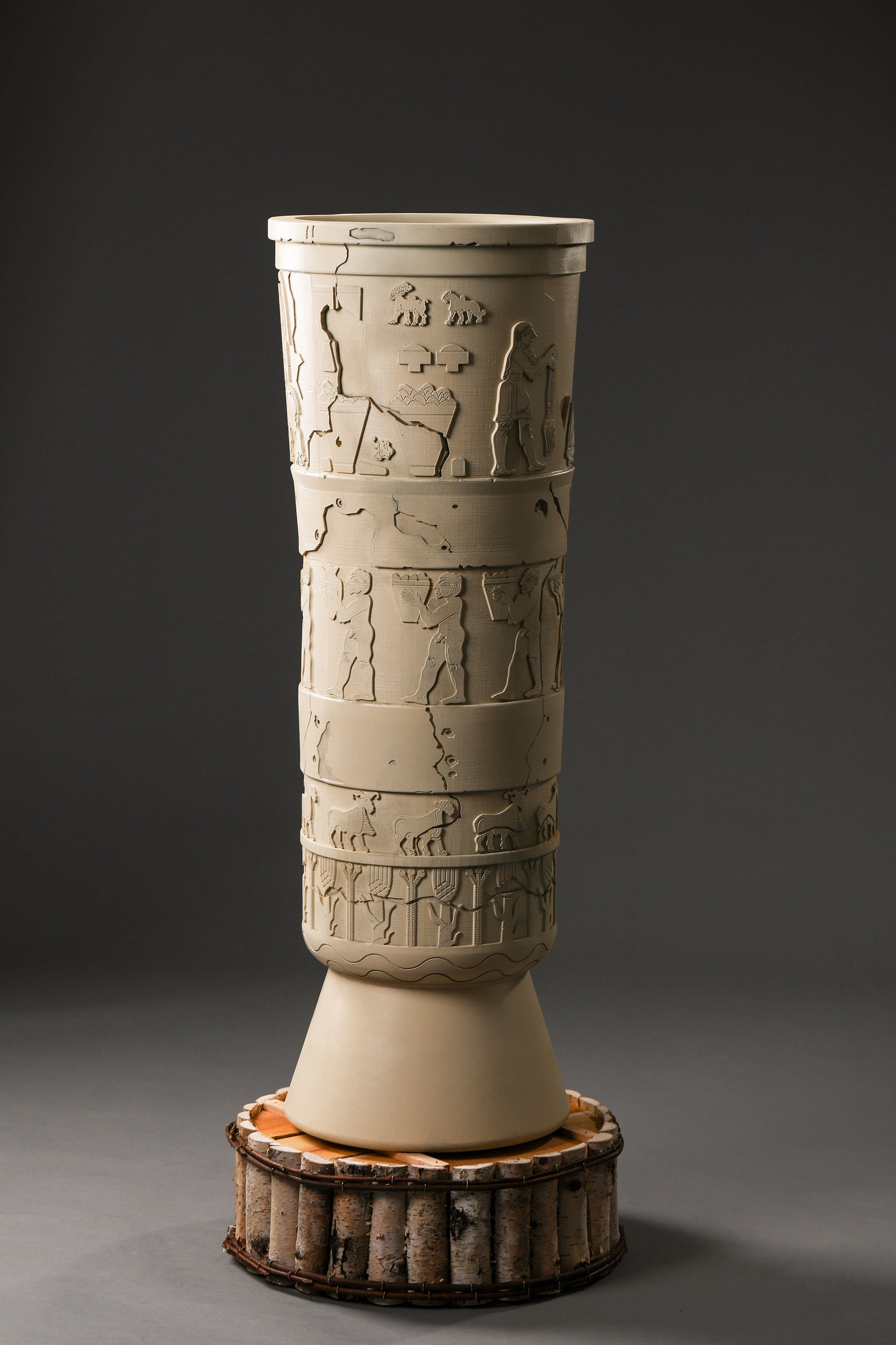 Warka Vase Handmade Ancient Sumerian Art Uruk Vase 1 of 1 Piece Etsy