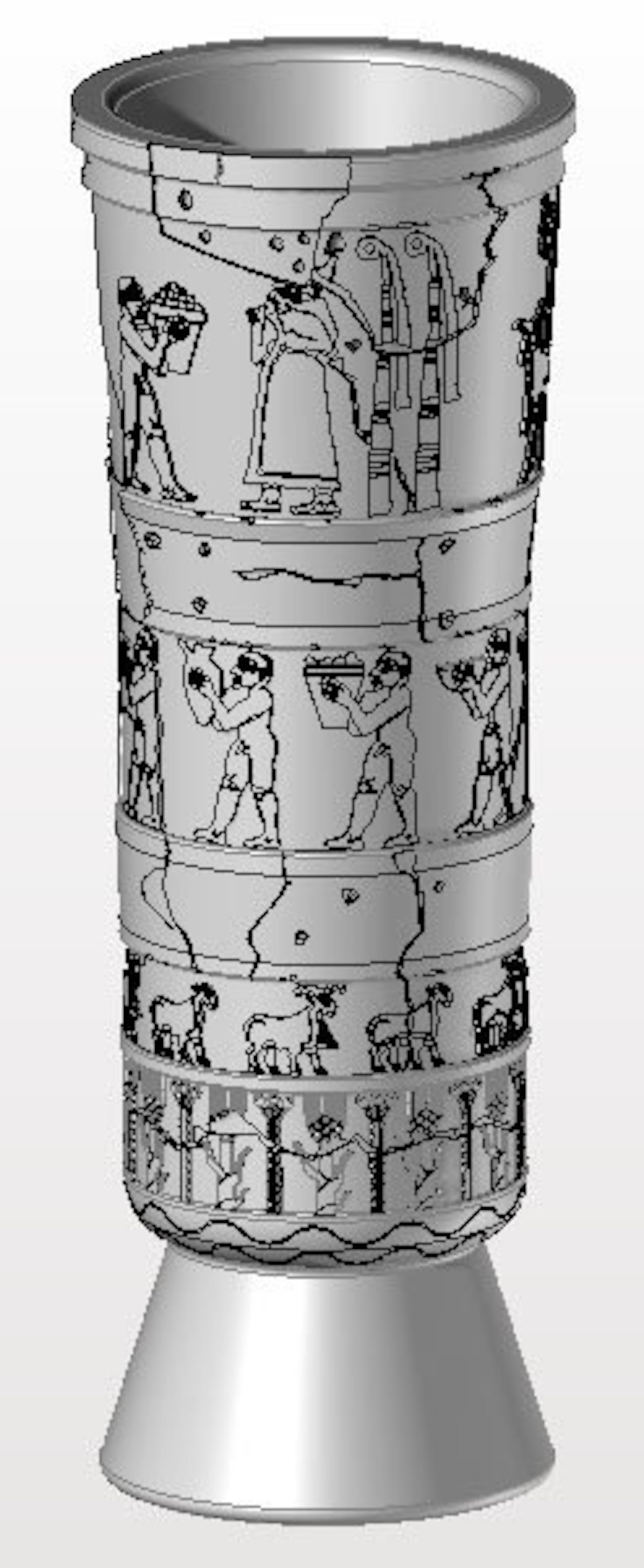 Buy Warka Vase Uruk Vase 11 Replica 1 Meter Long Sumerian Art Online