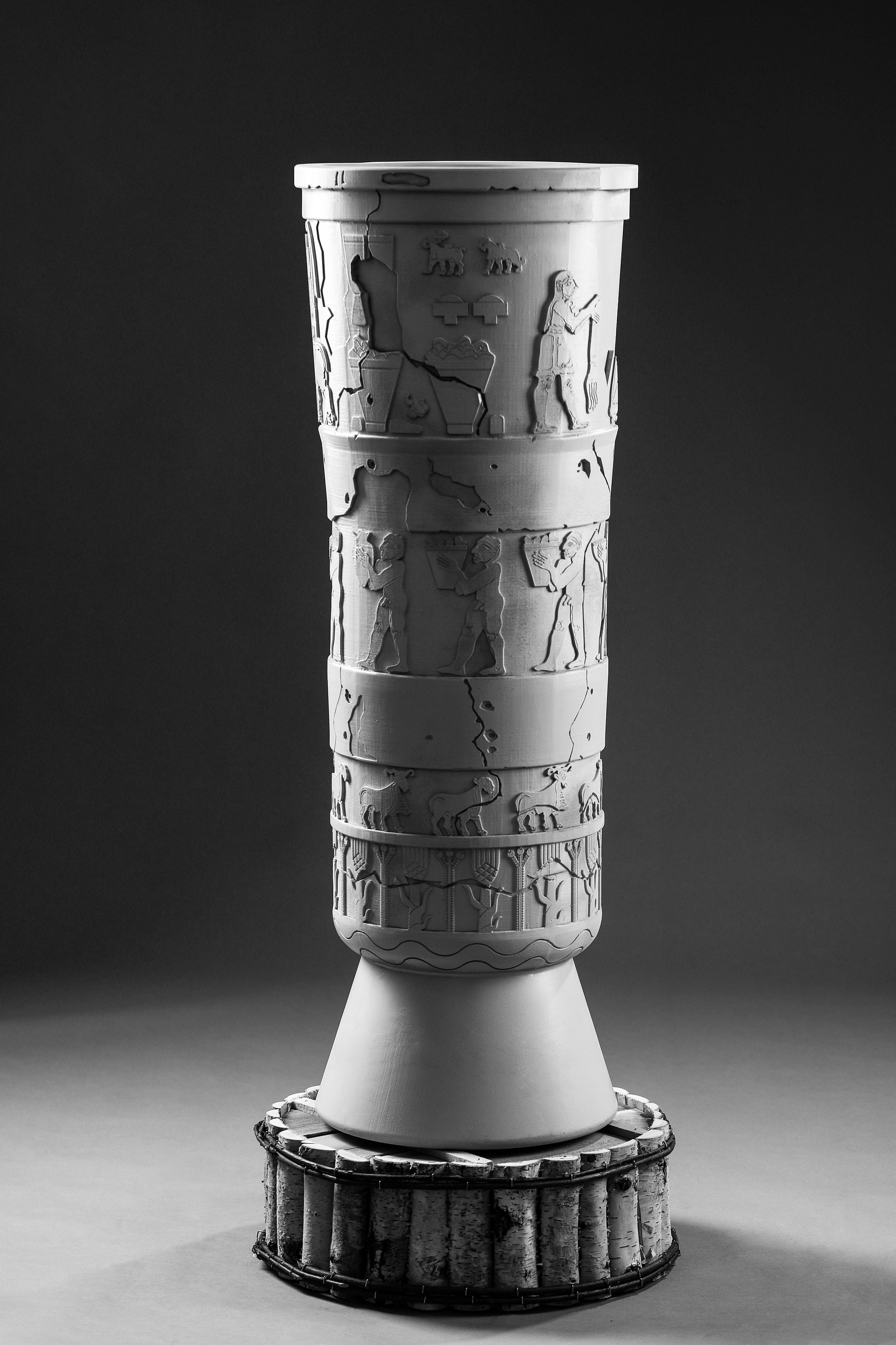 Warka Vase Handmade Ancient Sumerian Art Uruk Vase 1 of 1 Piece Etsy