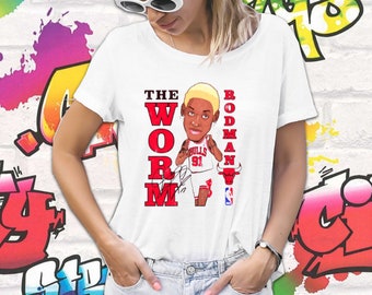 100%Cotton Round neck Vintage Chicago Bulls Dennis Rodman T-Shirt Size S-3XL 100%Cotton Round neck Vintage Chicago Bulls Dennis Rodman T-Shirt Size S-3XL