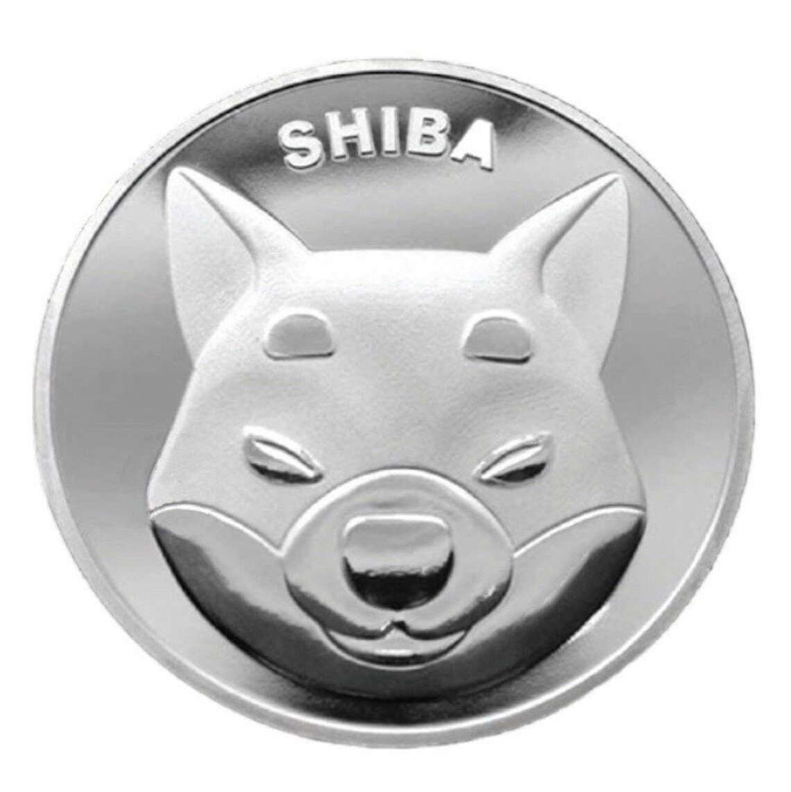 1 Silver SHIBA INU Crypto Coin | Etsy