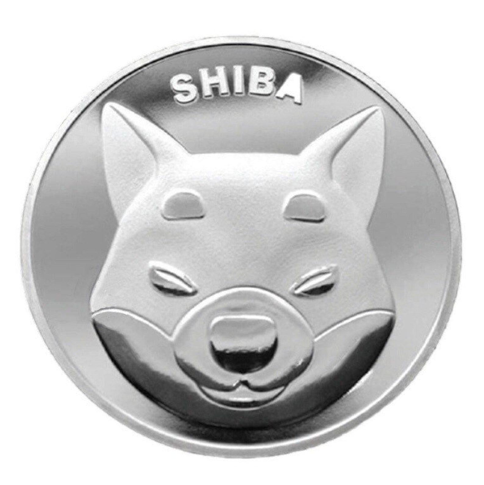 1 Silver SHIBA INU Crypto Coin | Etsy