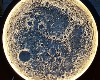 Moon Night Light | Textured Moon | Moon Wall Decoration | Wall