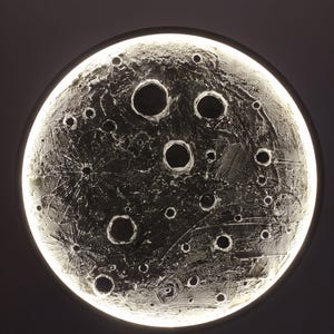 Moon night light | textured moon | moon wall decoration | wall accessories | wall lamp | led moon lamp | wall decoration | children's night lamp