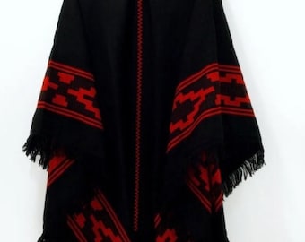 PONCHO - Poncho argentino tradizionale - Unisex - Poncho da uomo - Poncho da donna - Poncho Gaucho - Misura 140x180 cm - SPEDIZIONE GRATUITA